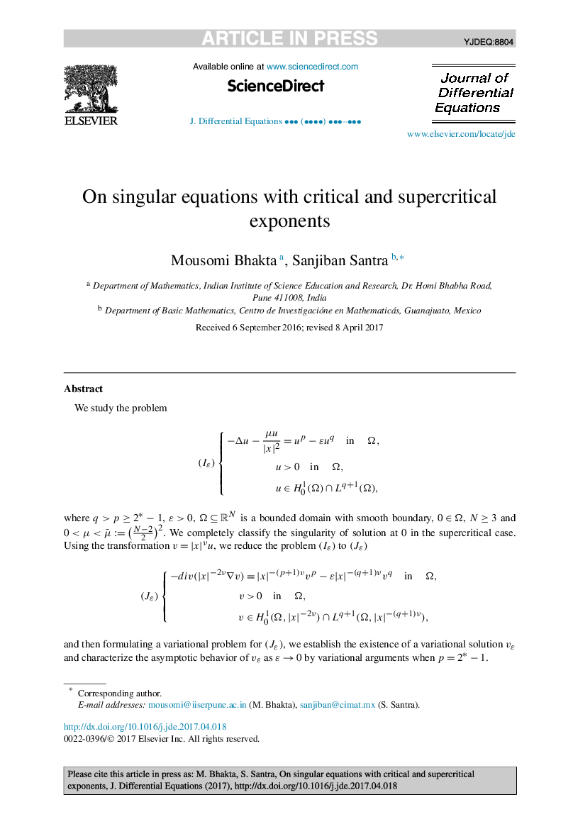 On singular equations with critical and supercritical exponents