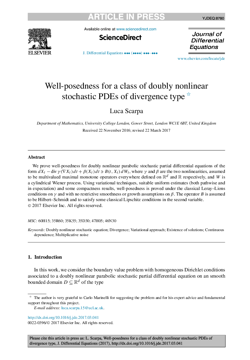 Well-posedness for a class of doubly nonlinear stochastic PDEs of divergence type