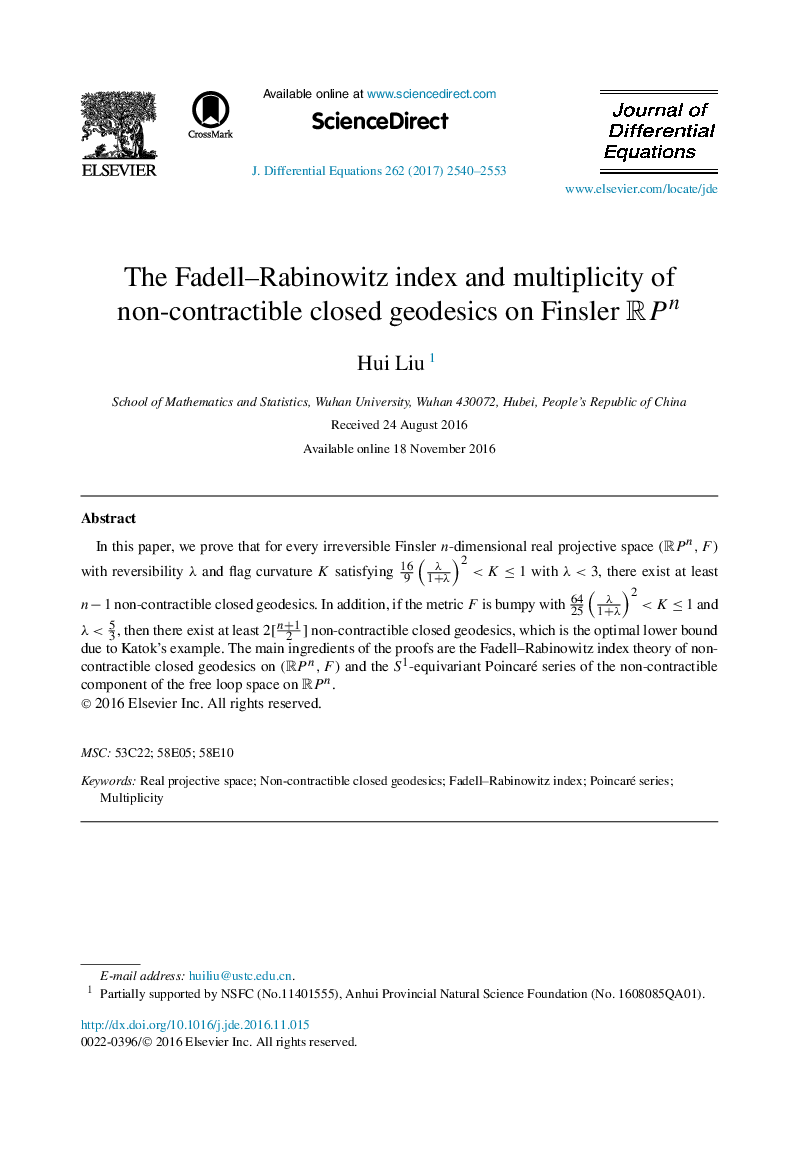 The Fadell-Rabinowitz index and multiplicity of non-contractible closed geodesics on Finsler RPn