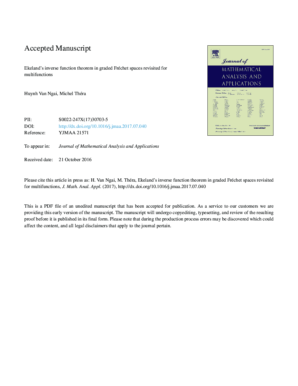 Ekeland's inverse function theorem in graded Fréchet spaces revisited for multifunctions