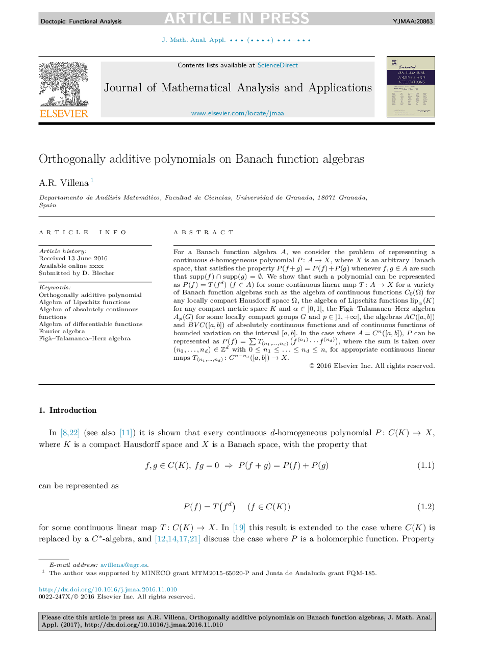 Orthogonally additive polynomials on Banach function algebras