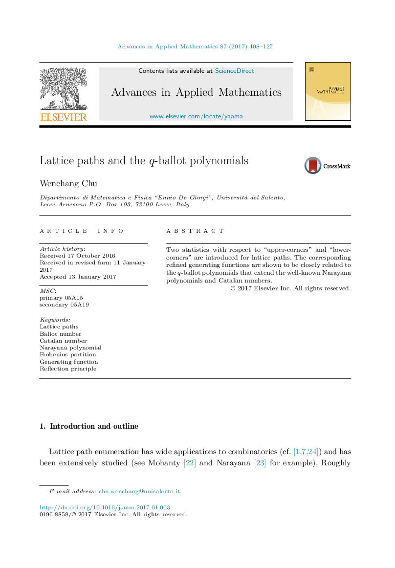 Lattice paths and the q-ballot polynomials