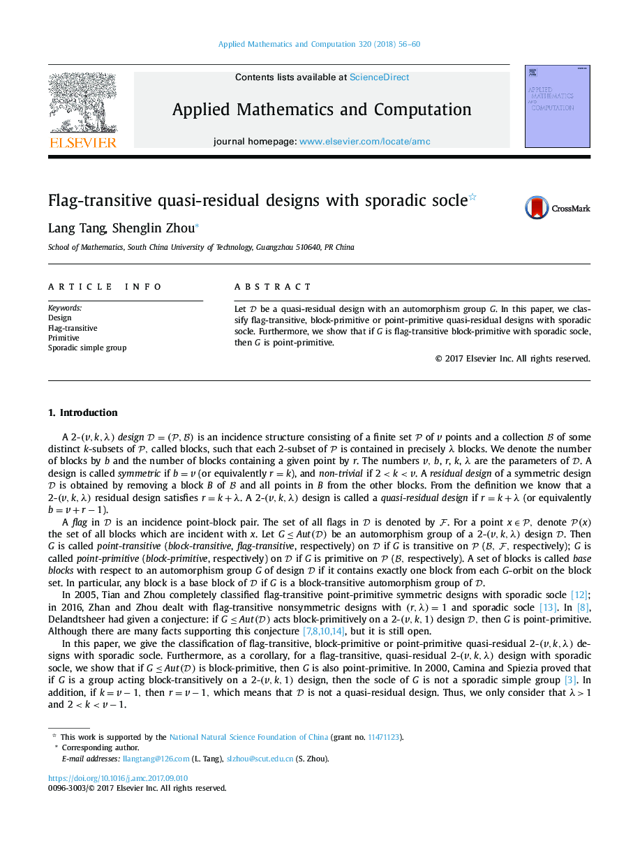 Flag-transitive quasi-residual designs with sporadic socle