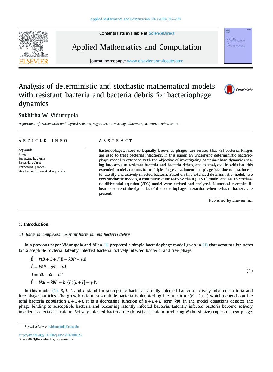 Analysis of deterministic and stochastic mathematical models with resistant bacteria and bacteria debris for bacteriophage dynamics