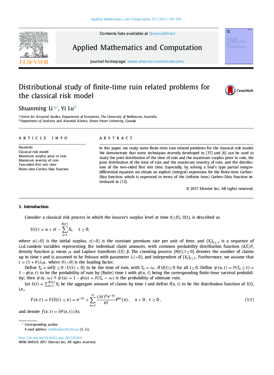 Distributional study of finite-time ruin related problems for the classical risk model