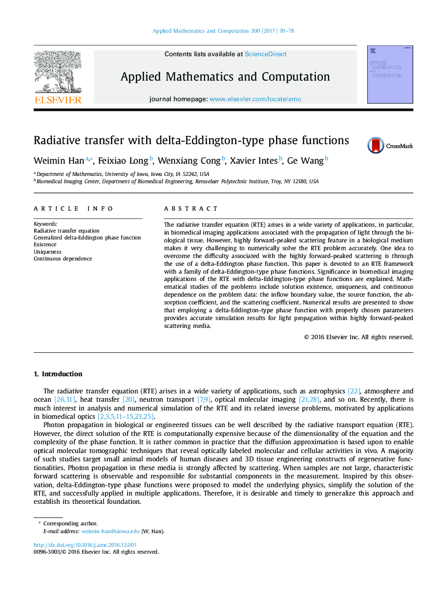 Radiative transfer with delta-Eddington-type phase functions