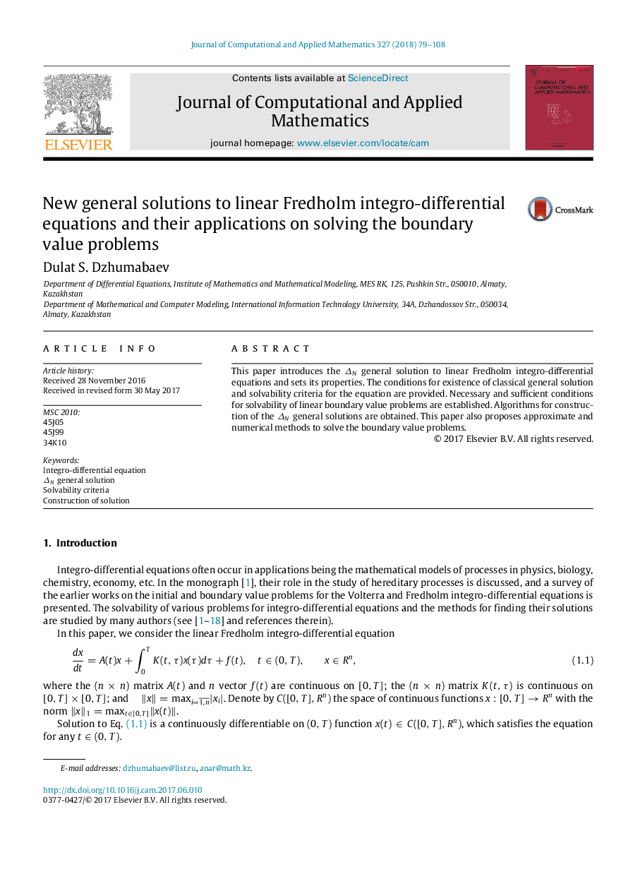 New general solutions to linear Fredholm integro-differential equations and their applications on solving the boundary value problems