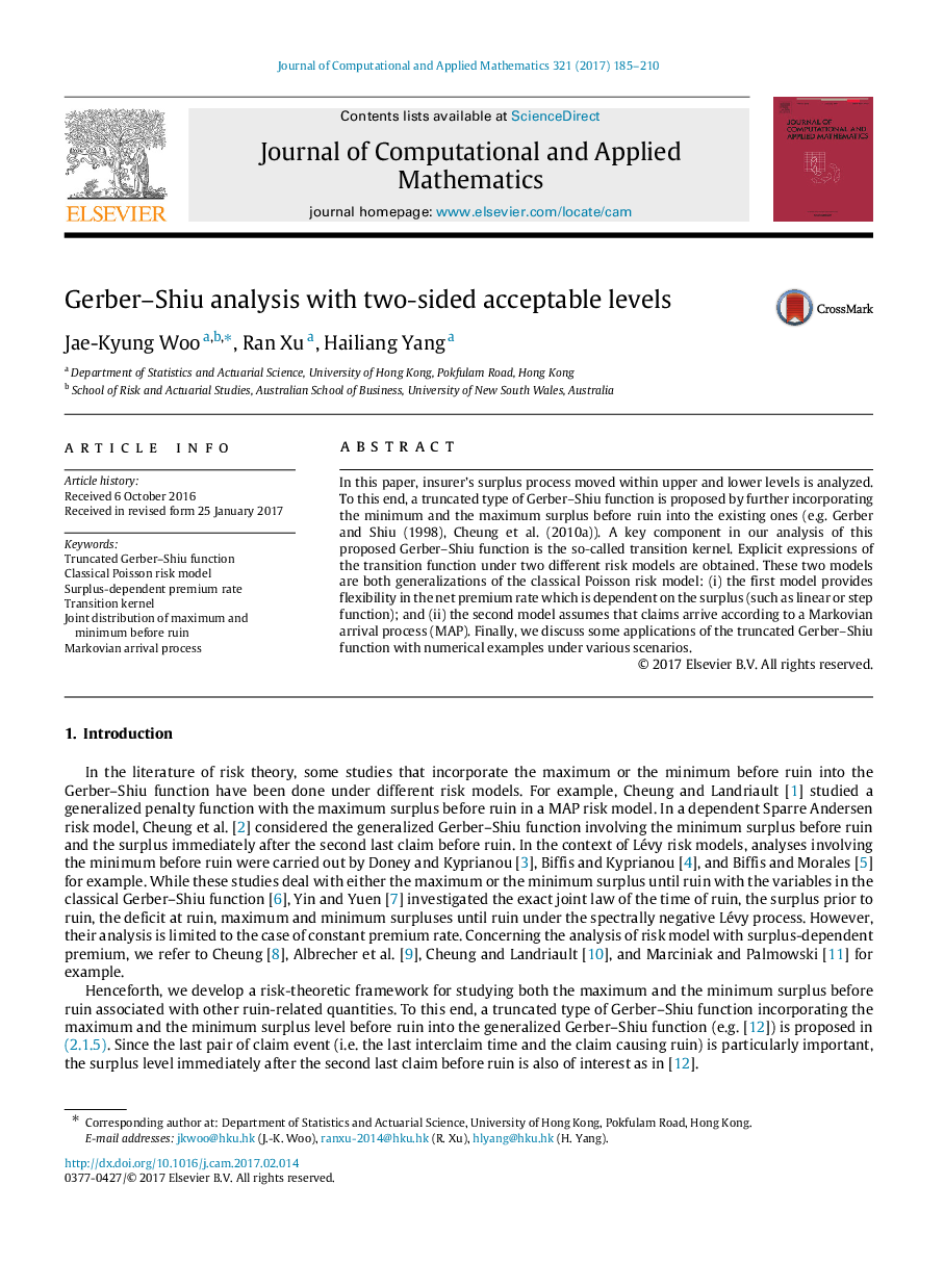 Gerber-Shiu analysis with two-sided acceptable levels