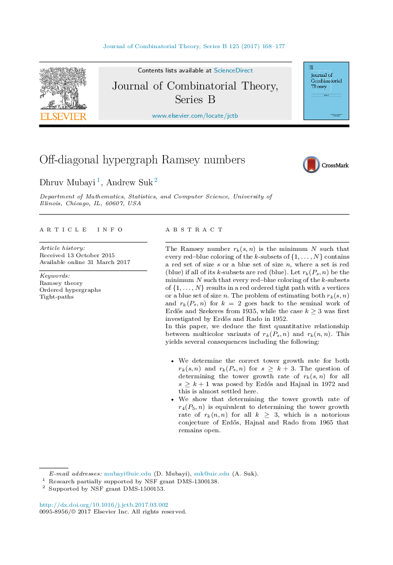 Off-diagonal hypergraph Ramsey numbers