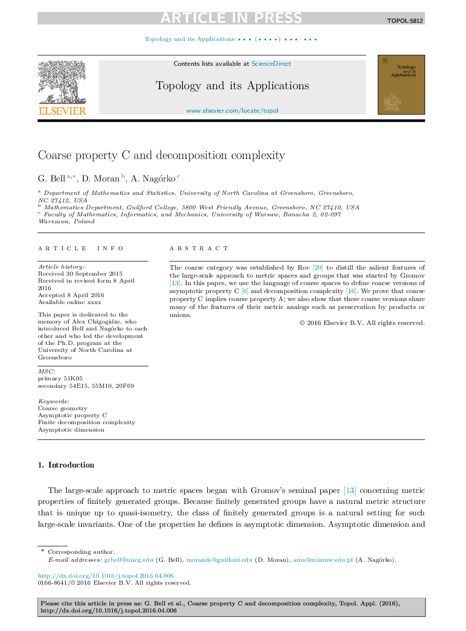 Coarse property C and decomposition complexity