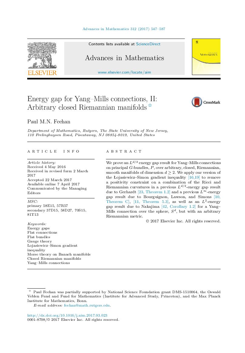 Energy gap for Yang-Mills connections, II: Arbitrary closed Riemannian manifolds