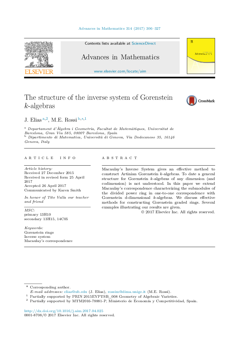 The structure of the inverse system of Gorenstein k-algebras