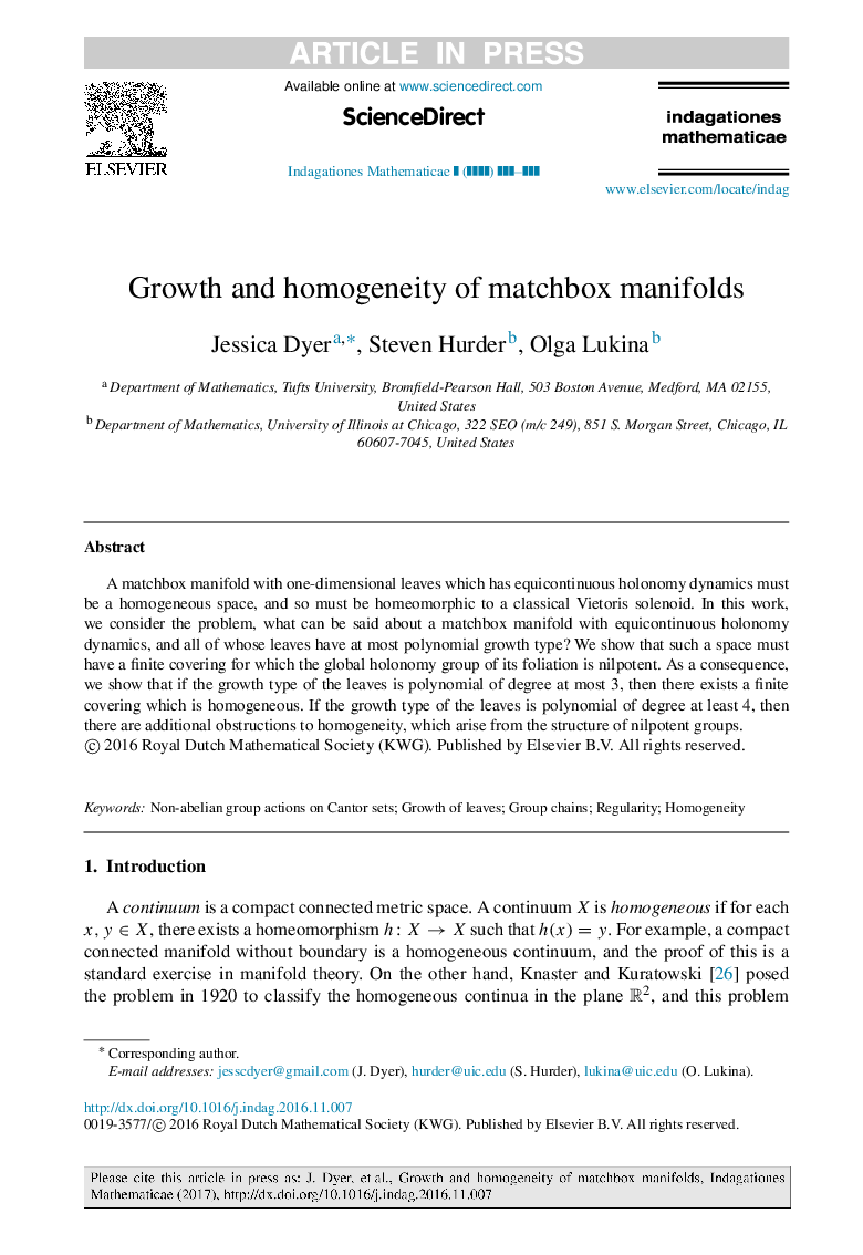 Growth and homogeneity of matchbox manifolds