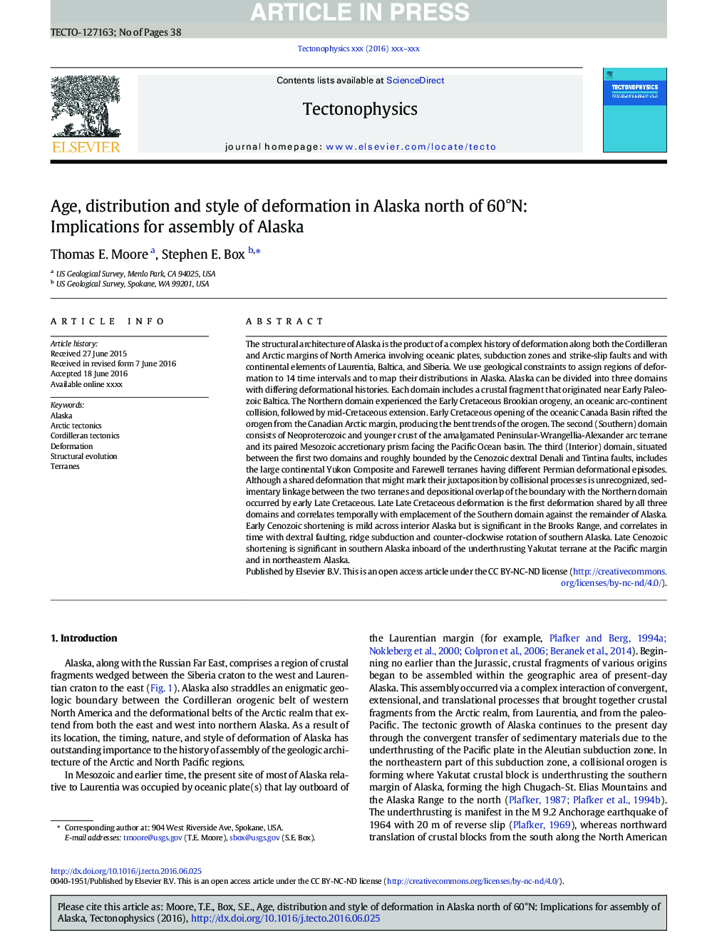 Age, distribution and style of deformation in Alaska north of 60Â°N: Implications for assembly of Alaska