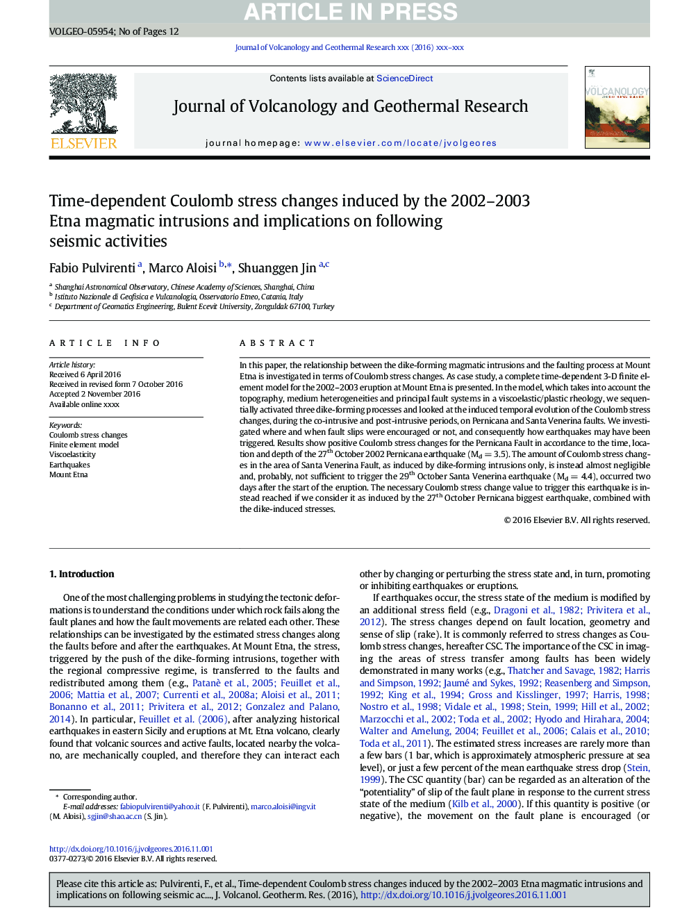 Time-dependent Coulomb stress changes induced by the 2002-2003 Etna magmatic intrusions and implications on following seismic activities