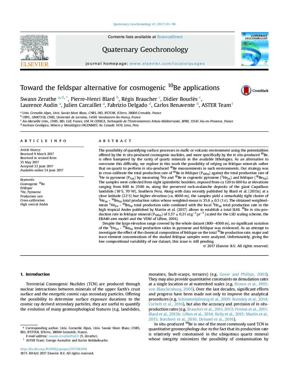 Toward the feldspar alternative for cosmogenic 10Be applications