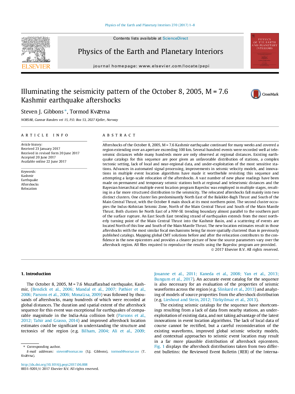 Illuminating the seismicity pattern of the October 8, 2005, MÂ =Â 7.6 Kashmir earthquake aftershocks