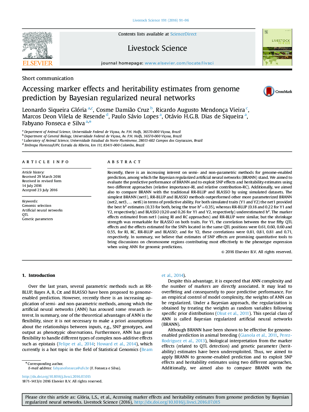 Accessing marker effects and heritability estimates from genome prediction by Bayesian regularized neural networks