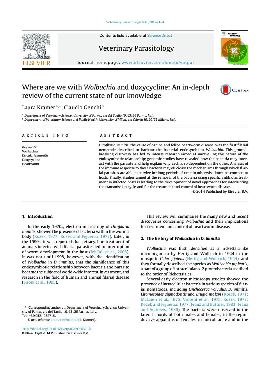 Where are we with Wolbachia and doxycycline: An in-depth review of the current state of our knowledge