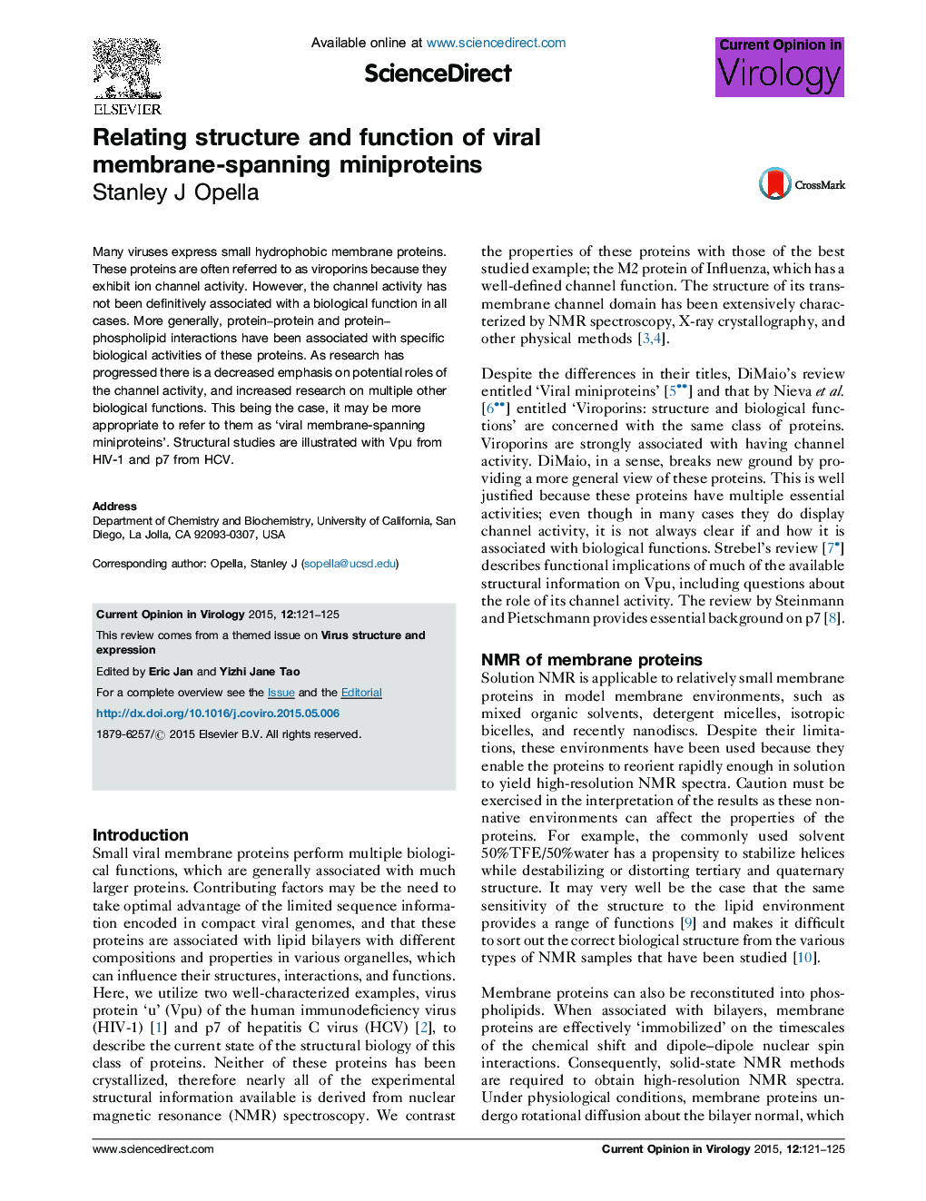 Relating structure and function of viral membrane-spanning miniproteins