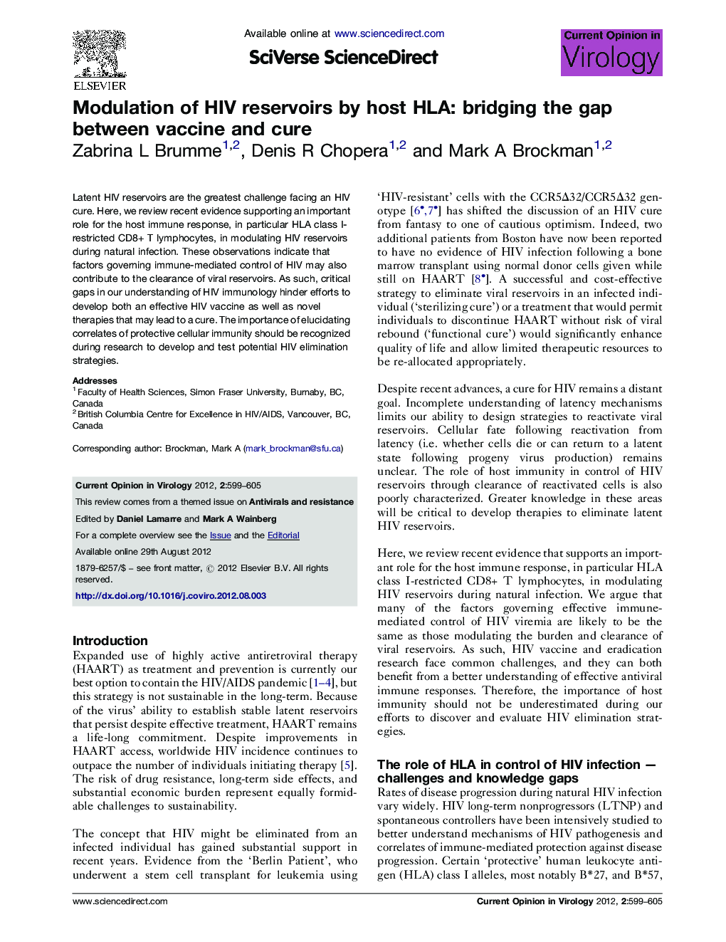 Modulation of HIV reservoirs by host HLA: bridging the gap between vaccine and cure