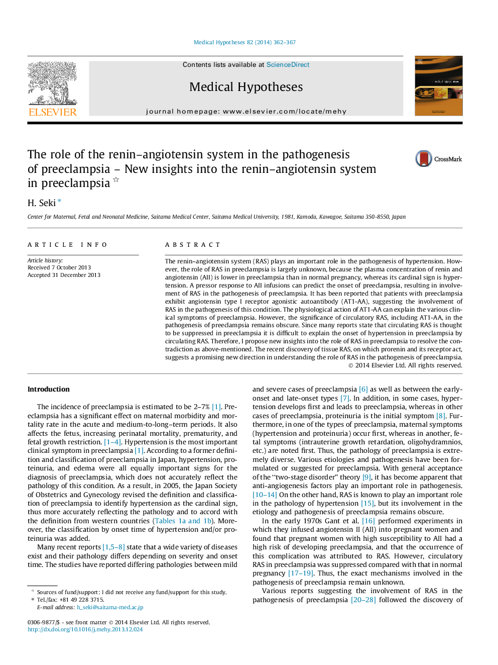 The role of the renin-angiotensin system in the pathogenesis of preeclampsia - New insights into the renin-angiotensin system in preeclampsia