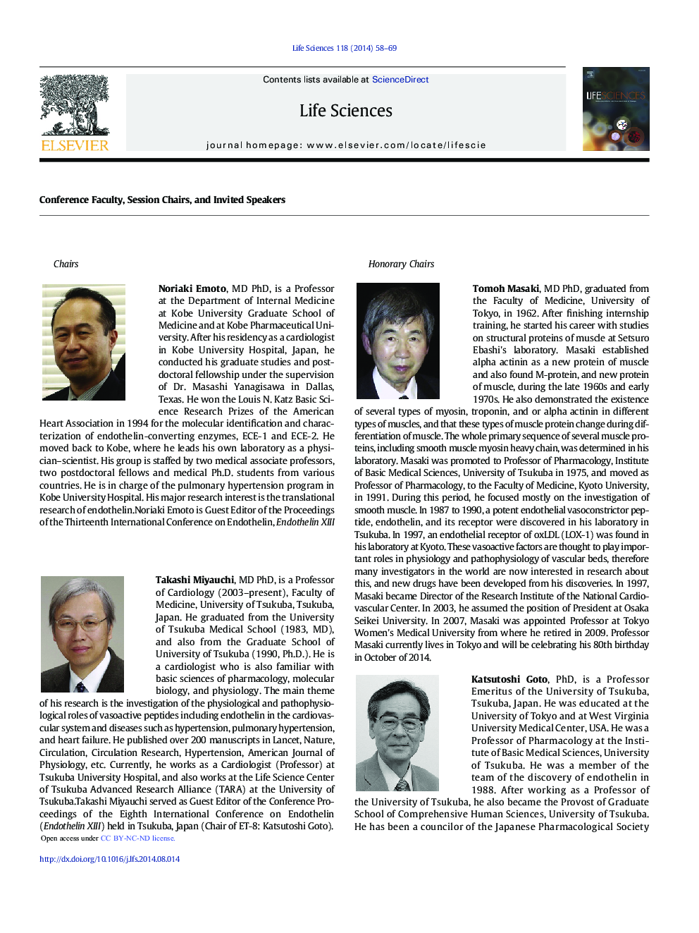 Conference Faculty, Session Chairs, and Invited Speakers