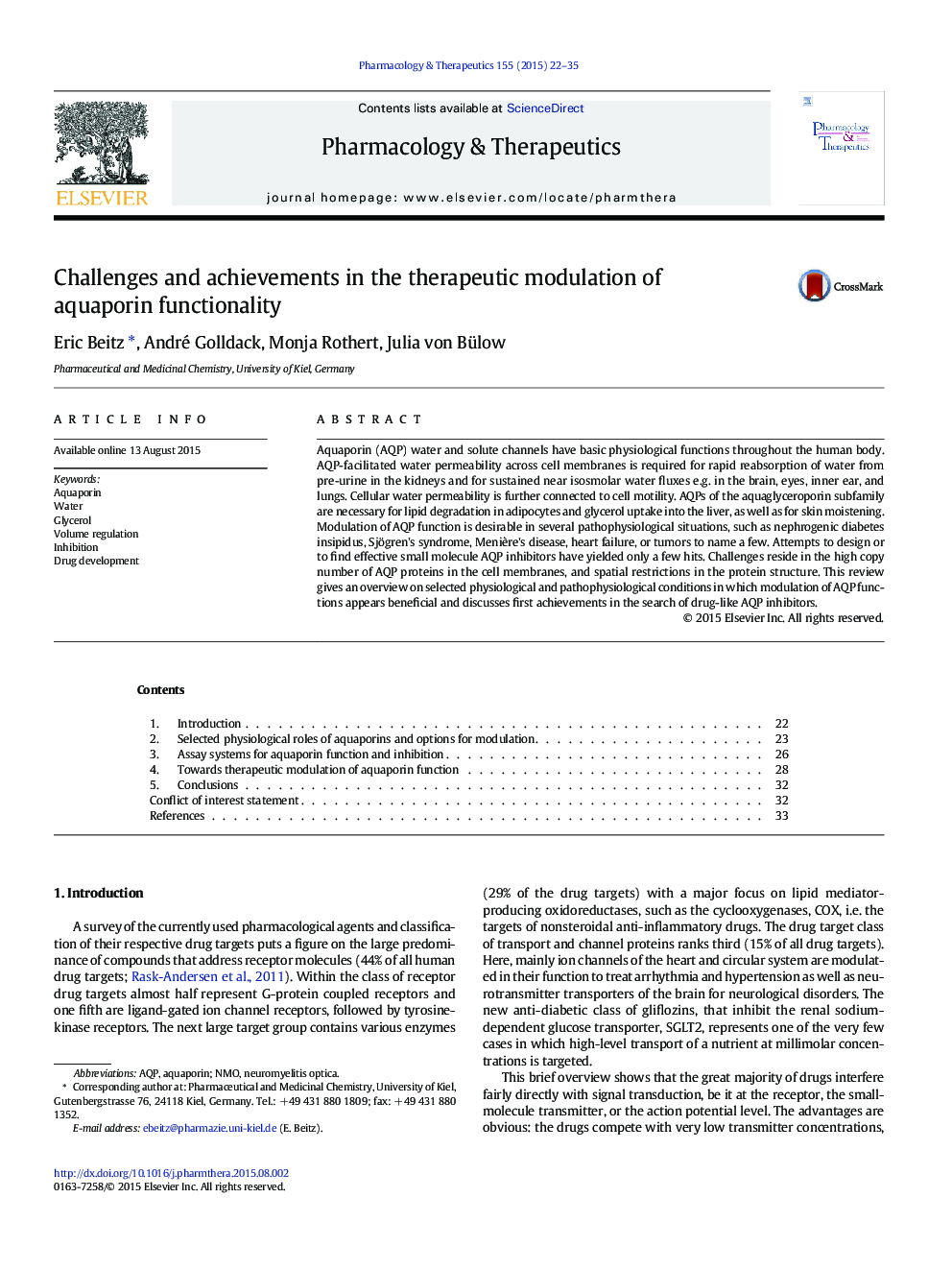 چالش ها و دستاوردهای در مدولاسیون درمانی از قابلیت های آکوپورین 