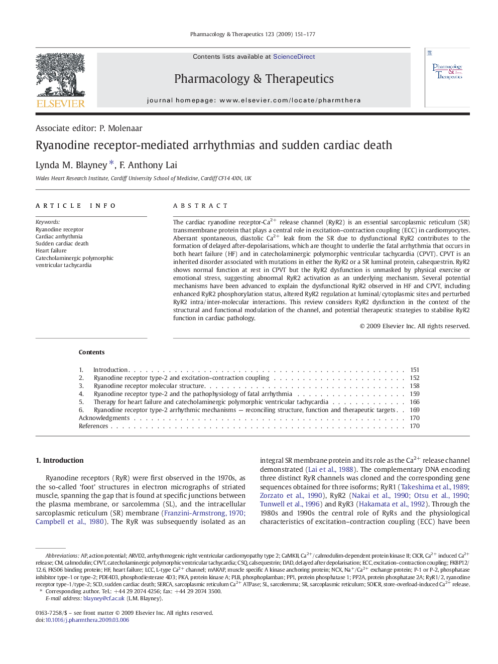 Ryanodine receptor-mediated arrhythmias and sudden cardiac death