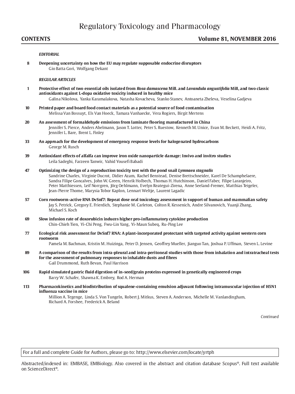 Table of Contents