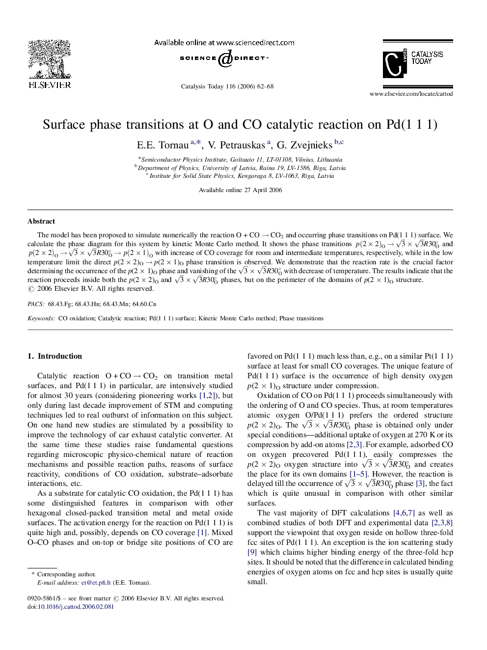 Surface phase transitions at O and CO catalytic reaction on Pd(1 1 1)