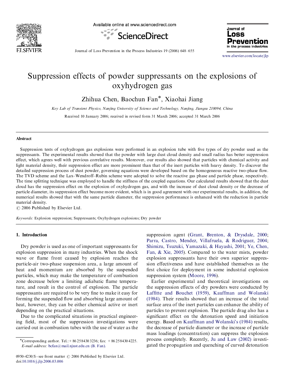 Suppression effects of powder suppressants on the explosions of oxyhydrogen gas