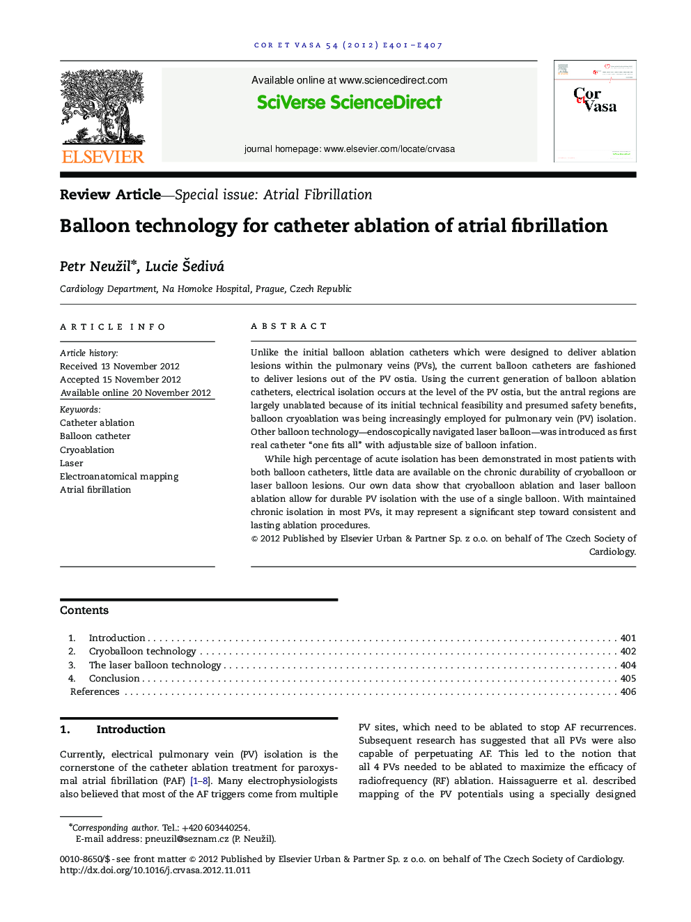 Balloon technology for catheter ablation of atrial fibrillation