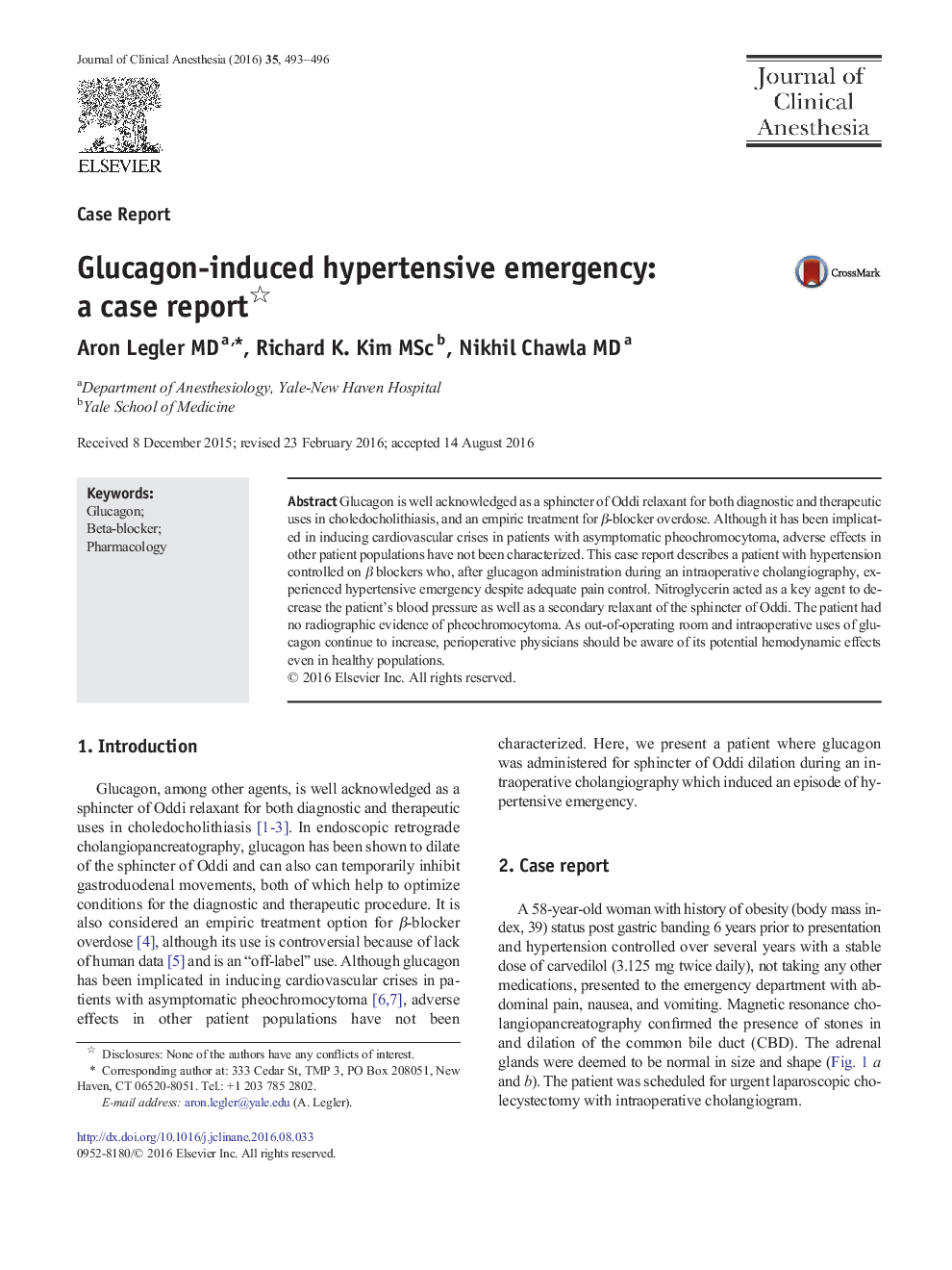 Case ReportGlucagon-induced hypertensive emergency: a case report