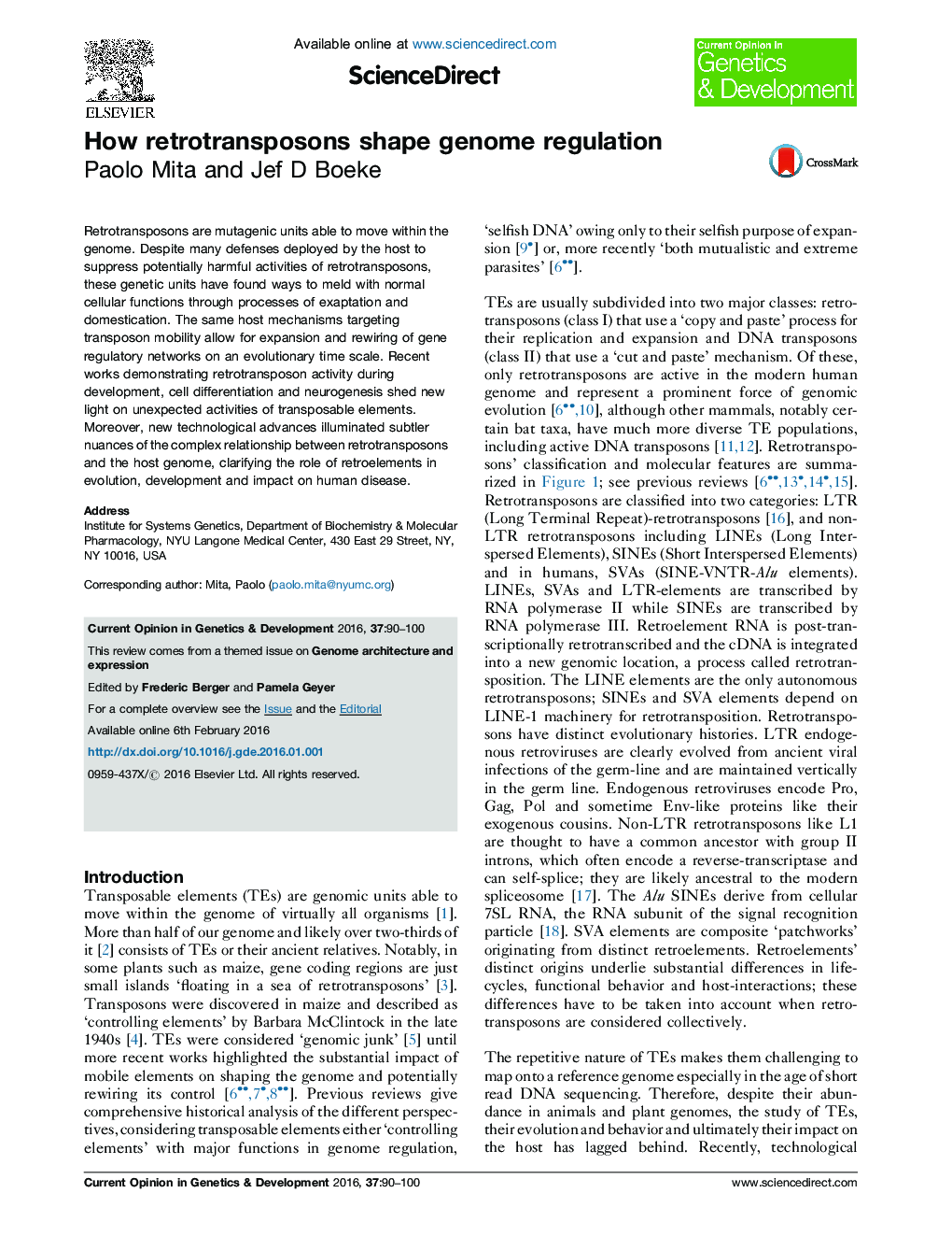 How retrotransposons shape genome regulation