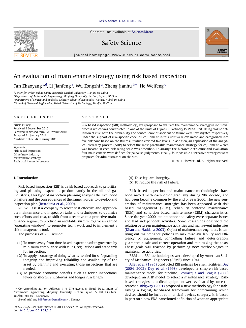 An evaluation of maintenance strategy using risk based inspection