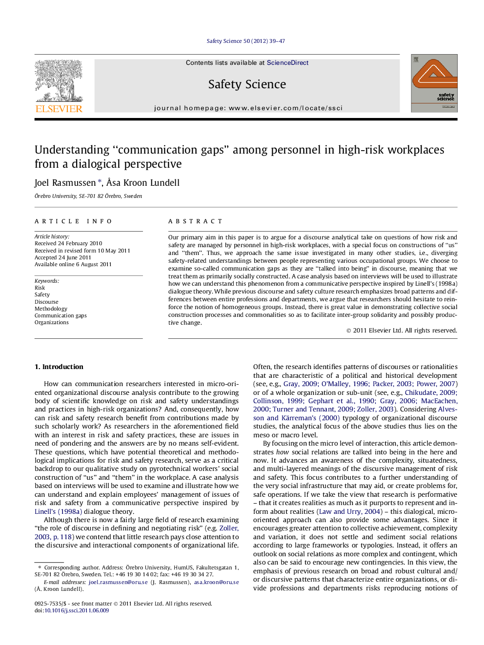 Understanding “communication gaps” among personnel in high-risk workplaces from a dialogical perspective