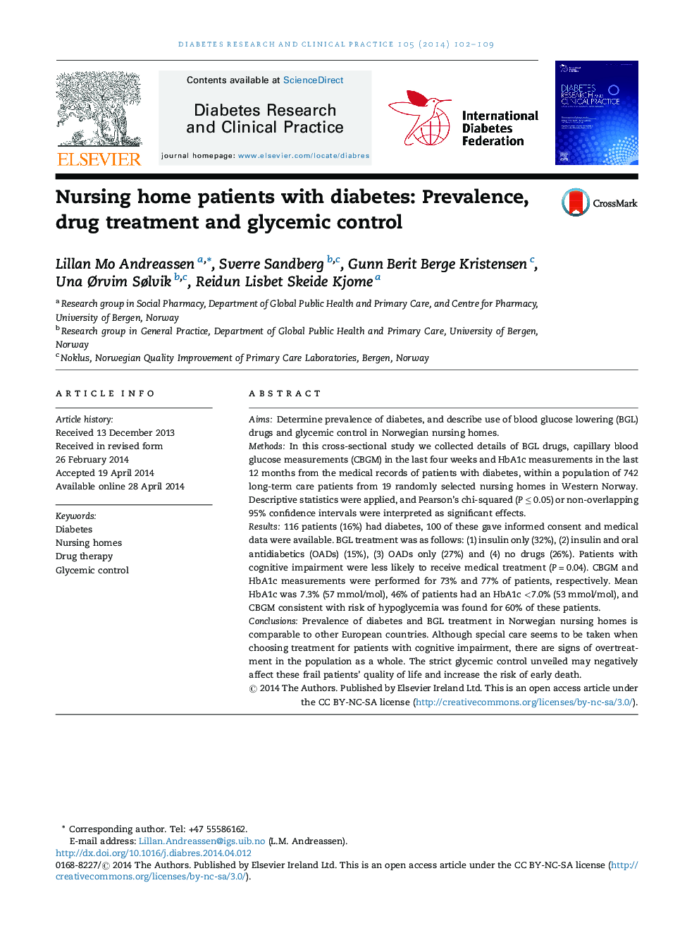 بیماران مبتلا به دیابت نوع 1: شیوع، درمان دارویی و کنترل گلیسمی 