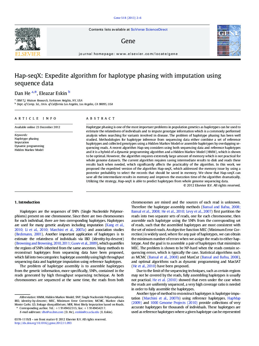 Hap-seqX: Expedite algorithm for haplotype phasing with imputation using sequence data