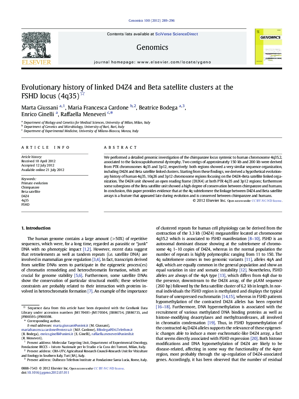 Evolutionary history of linked D4Z4 and Beta satellite clusters at the FSHD locus (4q35)