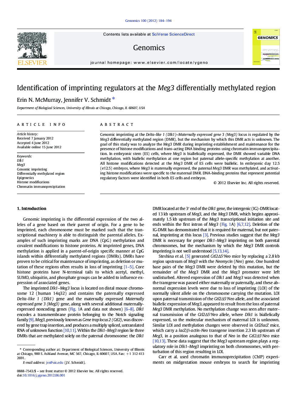 Identification of imprinting regulators at the Meg3 differentially methylated region