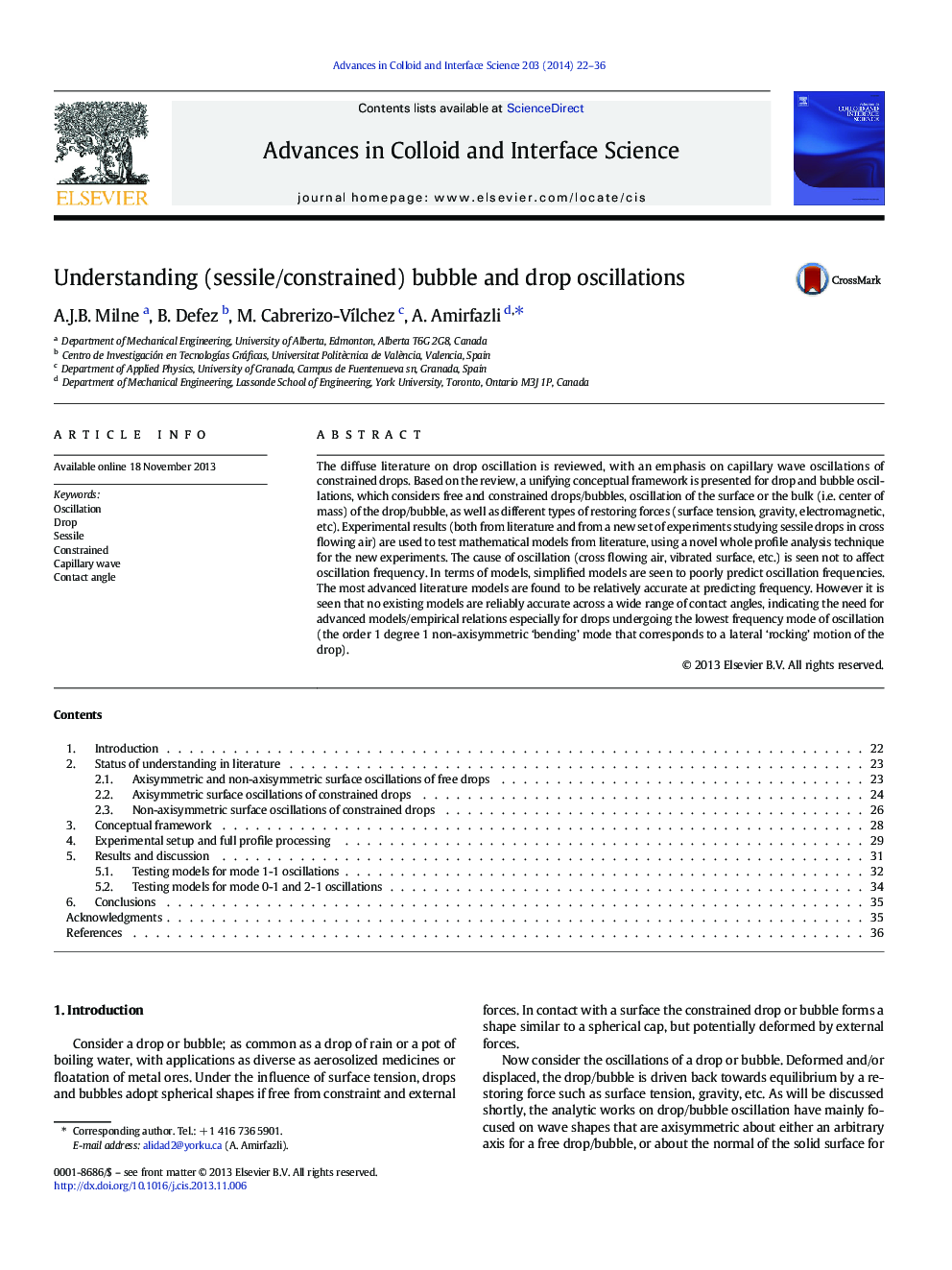 Understanding (sessile/constrained) bubble and drop oscillations