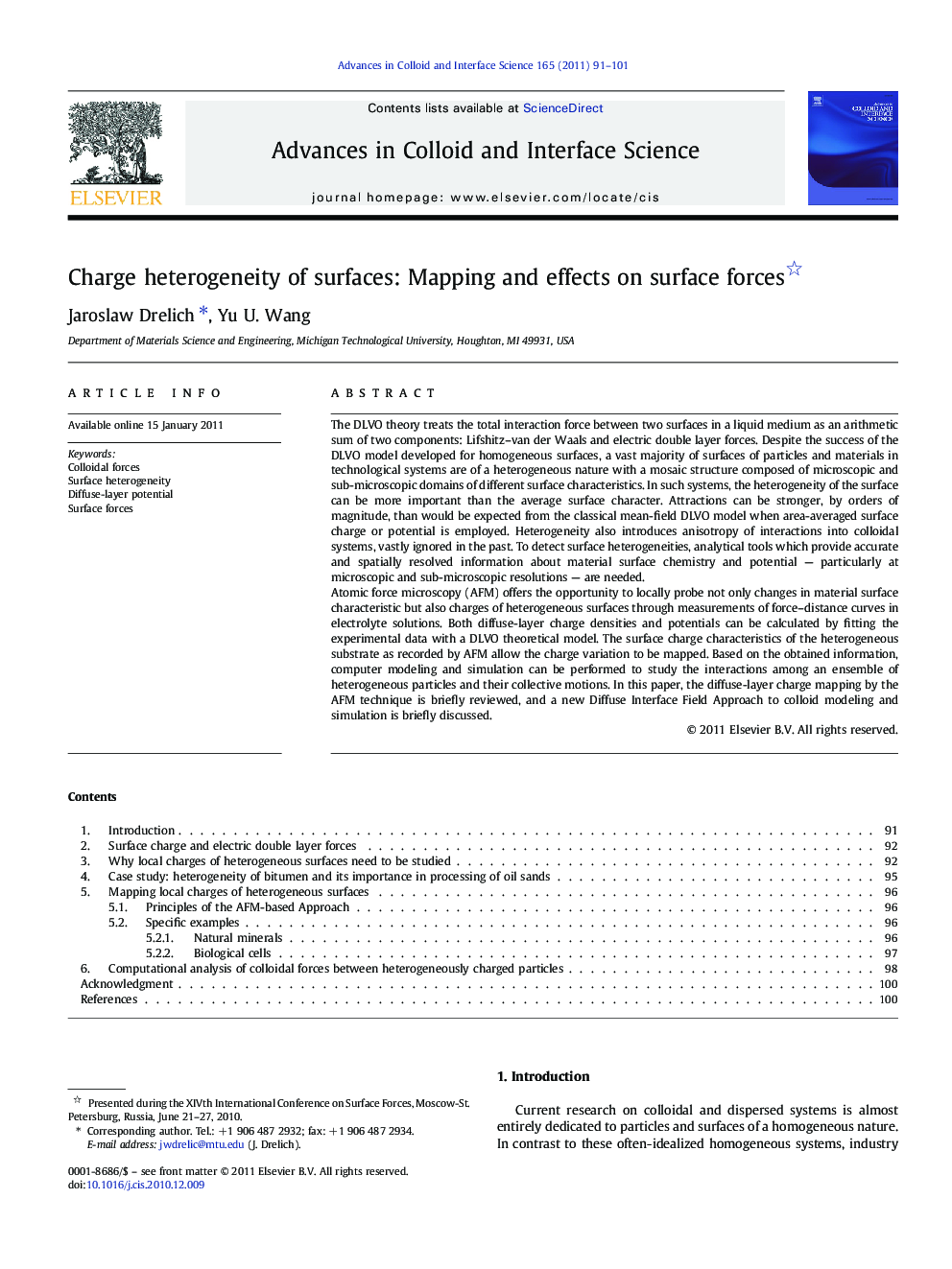 Charge heterogeneity of surfaces: Mapping and effects on surface forces 