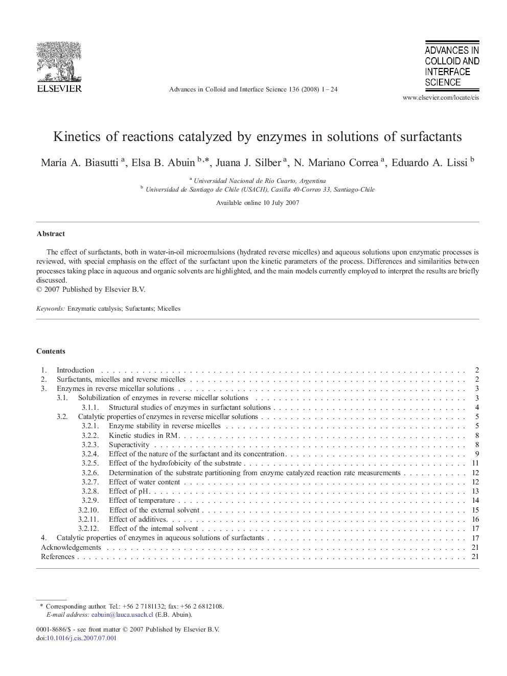 Kinetics of reactions catalyzed by enzymes in solutions of surfactants