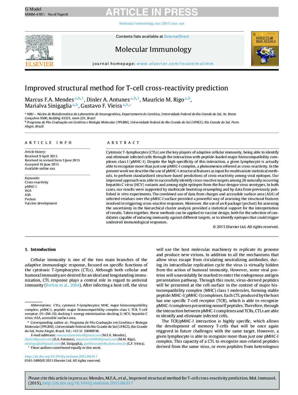 Improved structural method for T-cell cross-reactivity prediction