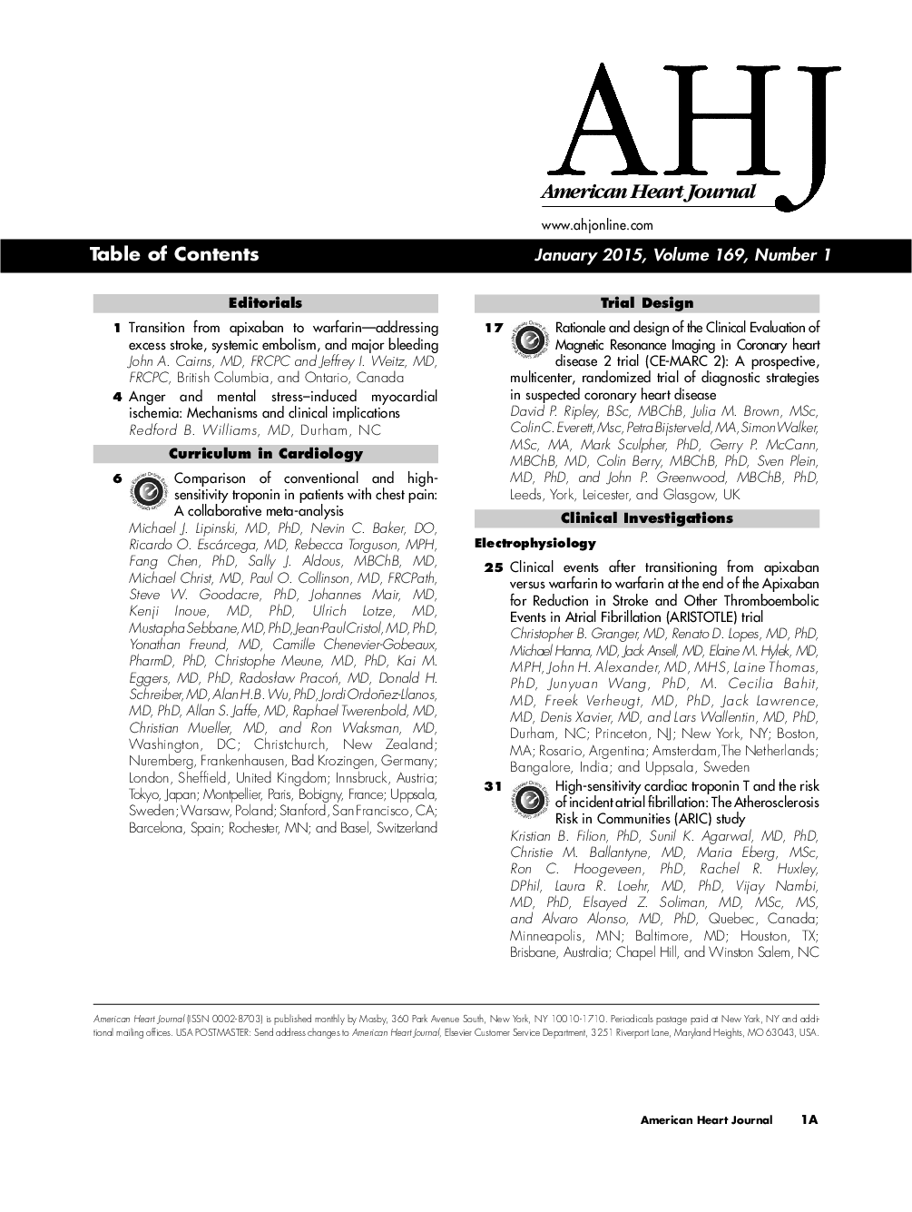 Table of Contents