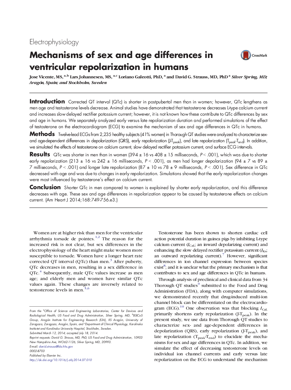 Mechanisms of sex and age differences in ventricular repolarization in humans