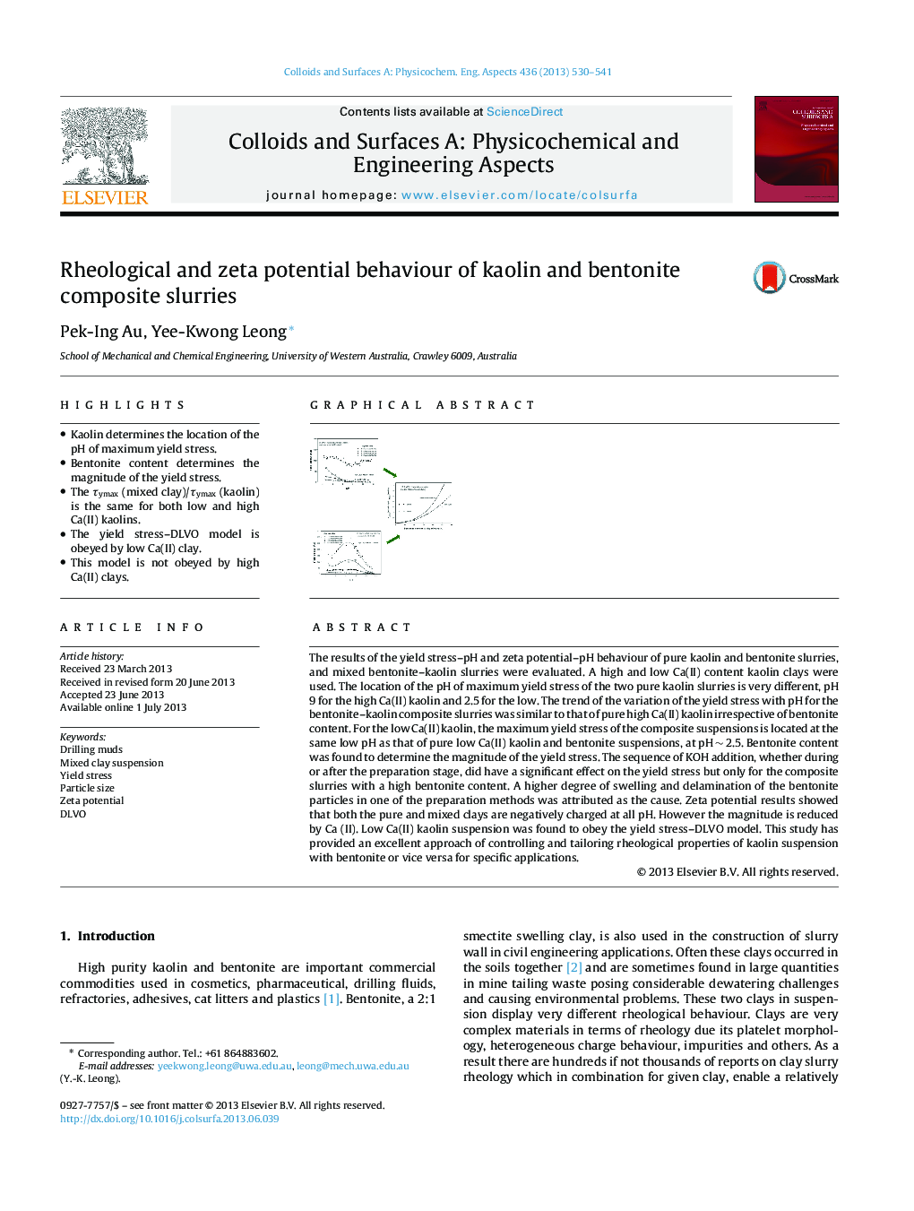 Rheological and zeta potential behaviour of kaolin and bentonite composite slurries