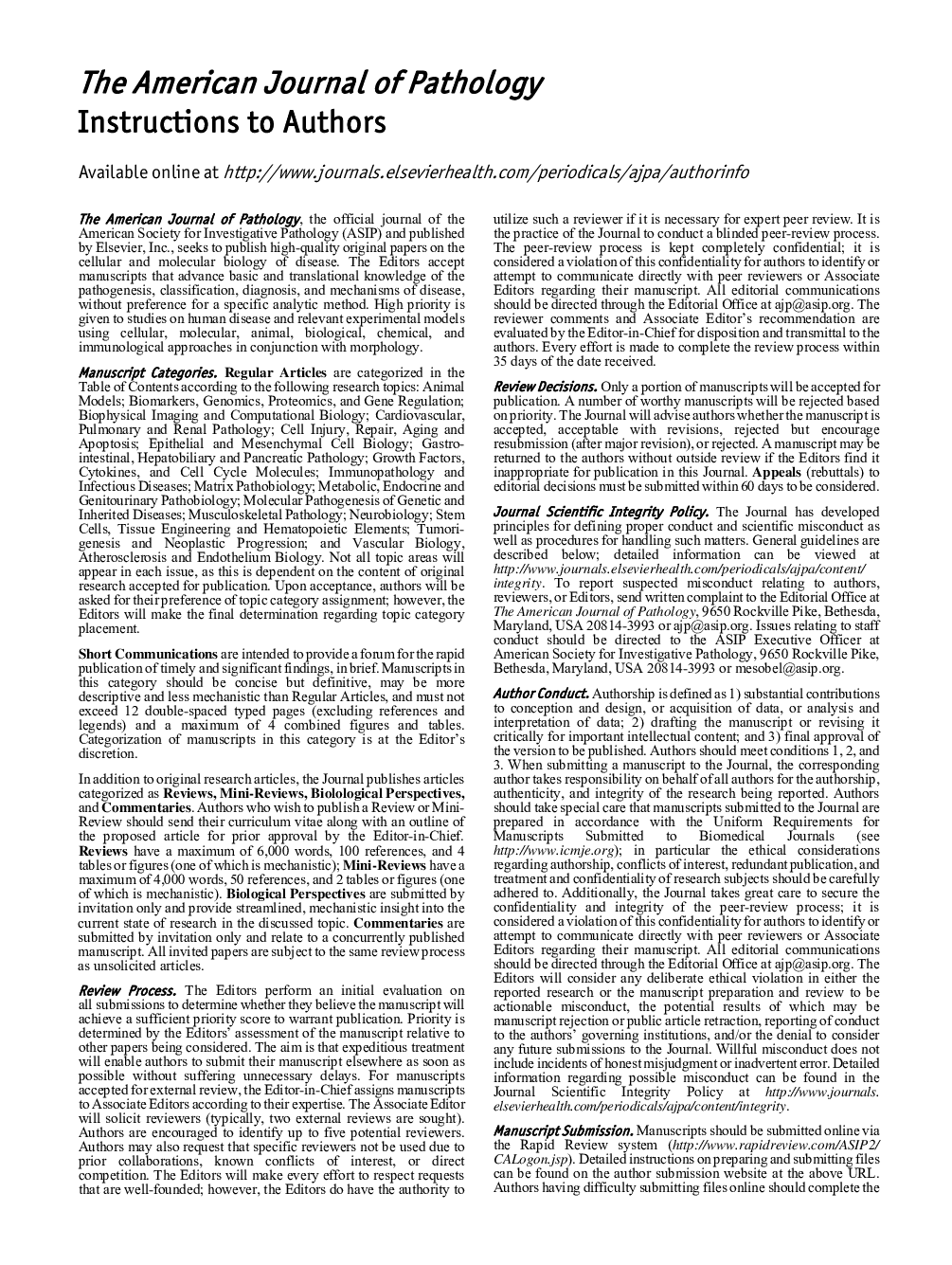 Instructions to Authors