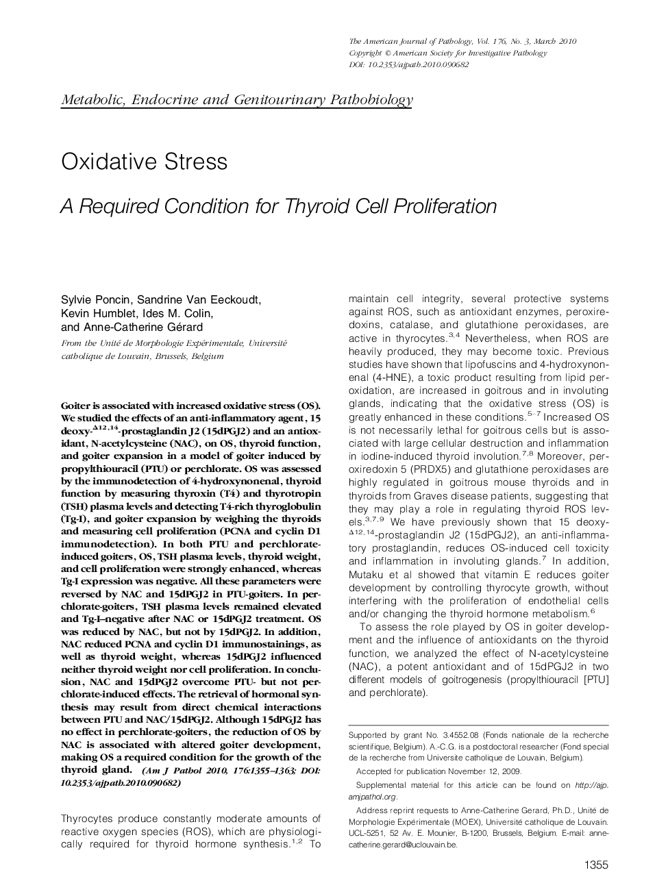 Oxidative Stress